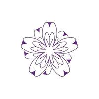 Flower vector icon design