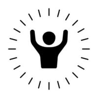 Self Confidence icon vector for graphic design, logo, website, social media, mobile app, UI illustration