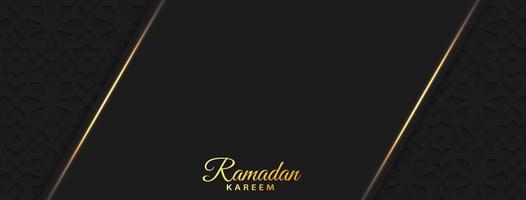 Ramadhan month. Islamic greeting card template on dark background. Ramadan month celebration background design. Vector illustration