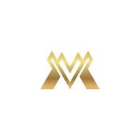 M golden logo d  brand, symbol, design, graphic, minimalist.logo vector