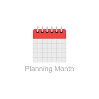 Planning Month a1 Logo concept, branding, creative simple icon vector