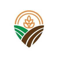 agricultura cc logo concepto, marca, creativo sencillo icono vector