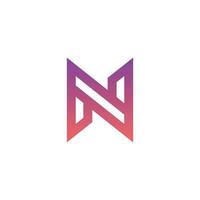 N web bank icon brand, symbol, design, graphic, minimalist.logo vector