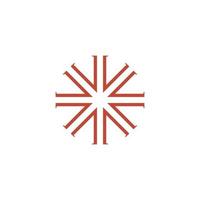motif logo simple angular logo can be used for textilemodern corporate, abstract letter logo vector