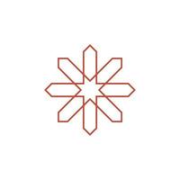 motif logo simple angular logo can be used for textilemodern corporate, abstract letter logo vector