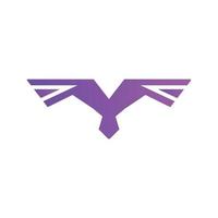 eagle bird d  brand, symbol, design, graphic, minimalist.logo vector