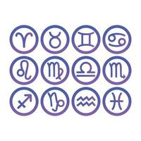 zodíaco icono2 marca, símbolo, diseño, gráfico, minimalista.logo vector