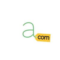 a com Logo concept, branding, creative simple icon vector