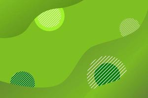 green abstract background, circle stripe elemnet object on curve layer vector