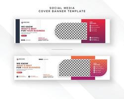 Modern business display exhibition advertisement showcase social media cover banner web ad post design vector