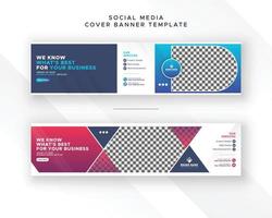 moderno negocio monitor exposición anuncio escaparate social medios de comunicación cubrir bandera web anuncio enviar diseño vector