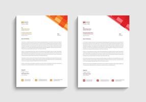 Creative and Modern Business Letterhead Template Design vector