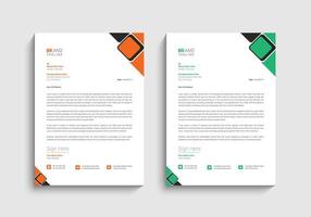 Business letterhead template design vector