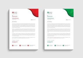 Business letterhead template design vector