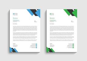 Letterhead template in flat style vector