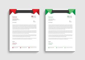 Modern business letterhead template vector