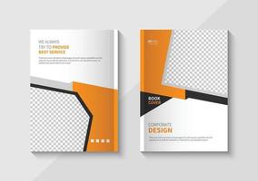 Corporate business book cover design template vector