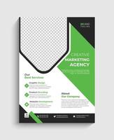 Creative and modern digital marketing agency conference flyer template design vector