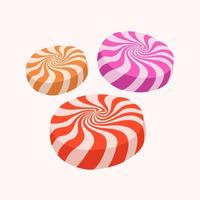 Sweet candy swirl vector illustration for graphic design and decorative element