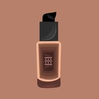 Foundation cream bottle vector illustration for graphic design and decorative element