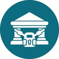 Closed Bank Vector Icon