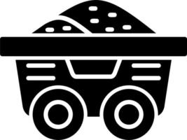 Mining Cart Vector Icon