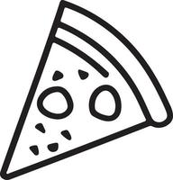 delicioso Pizza rebanada icono aislado en blanco antecedentes vector