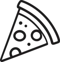 delicioso Pizza rebanada icono aislado en blanco antecedentes vector