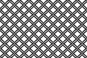Black Rhombus Seamless Pattern on White Background vector
