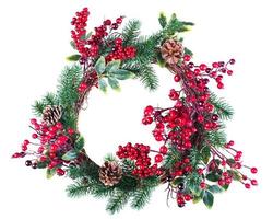 Christmas wreath decoration photo