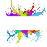 Fresh banner with colorful splash effect photo