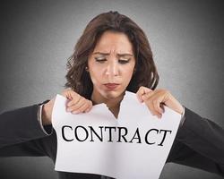 Tear the contract photo