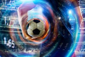 Online bet and analytics and statistics for soccer game photo
