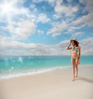 Walking on the beach photo