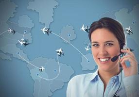 Airlines call center photo