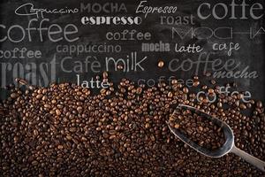 Background coffee beans photo