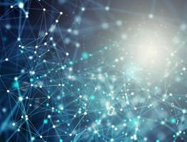Abstract internet connection network background with motion effects photo