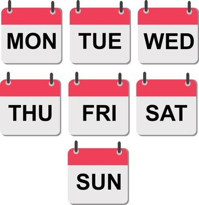 Monday Calendar Vector Art, Icons, and Graphics for Free Download