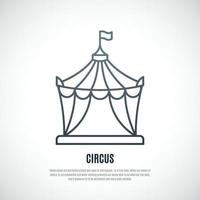 circo icono aislado en blanco antecedentes. vector