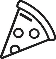 delicioso Pizza rebanada icono aislado en blanco antecedentes vector