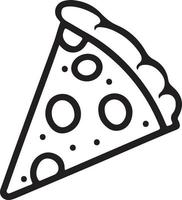 delicioso Pizza rebanada icono aislado en blanco antecedentes vector
