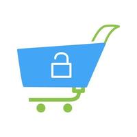 Unique Unlock Cart Vector Icon