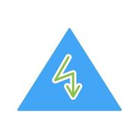 Unique Electricity Danger Vector Icon