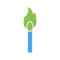 Unique Lit Matchstick Vector Icon