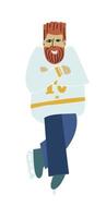 Ice Hockey  Player. Hockey player. Simple, doodle, cartoon, hand drawn vector