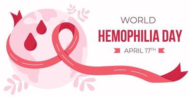 World hemophilia day illustration for poster or banner. vector