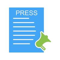 Unique Press Releases Vector Icon