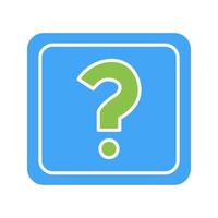 Unique Question Mark Vector Icon