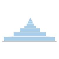 Front of staircase. Vector illustration Flat web design element for website or app.