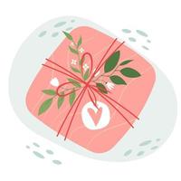 Vector wrapped gifts set. cute vector flat illustrations